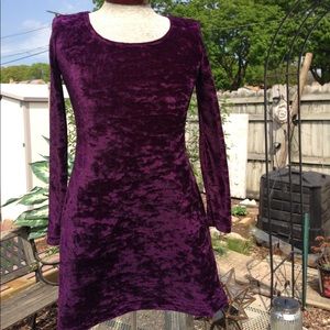 💋 Chorus Line velveteen Purple Dress 💋